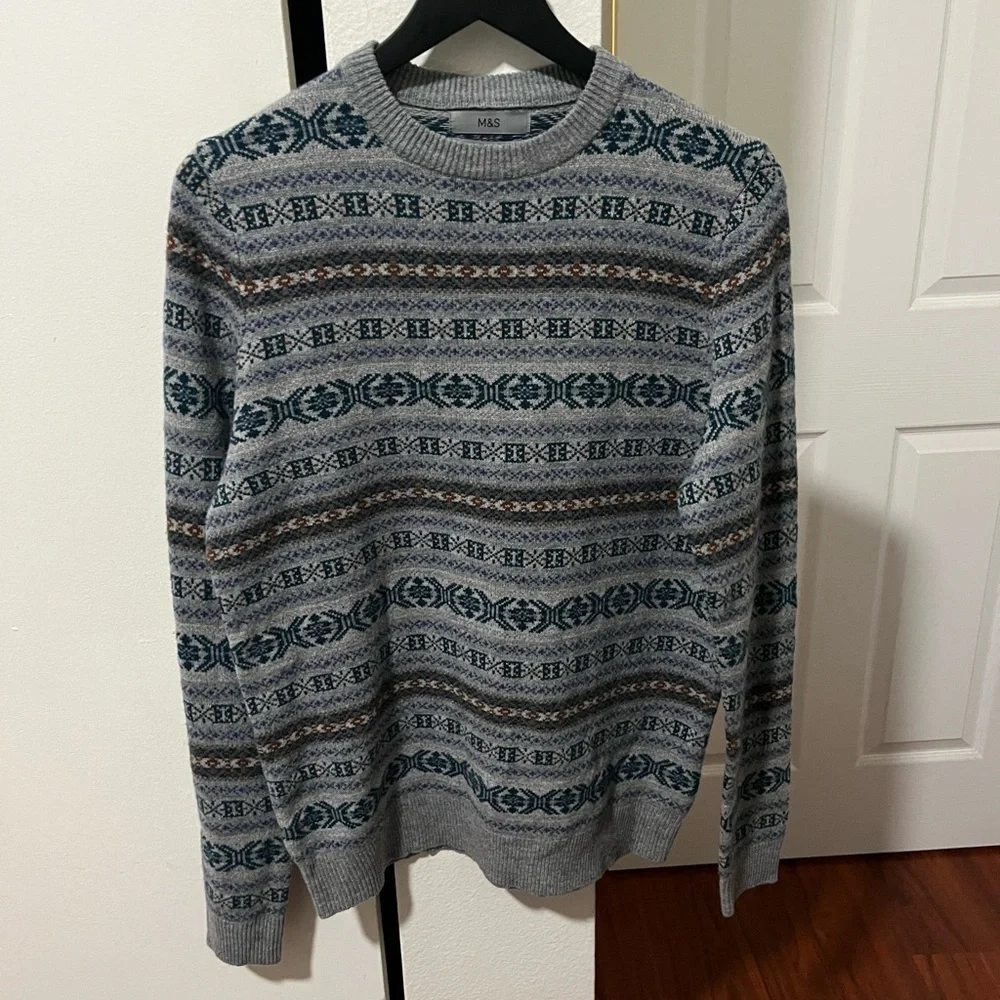 NEW Marks and Spencer Fair Isle Sweater